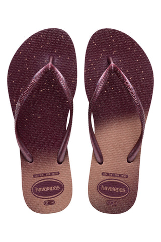 Lila Gummi-Flip-Flops Havaianas Slim Gloss Fc