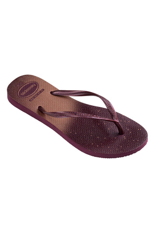Lila Gummi-Flip-Flops Havaianas Slim Gloss Fc
