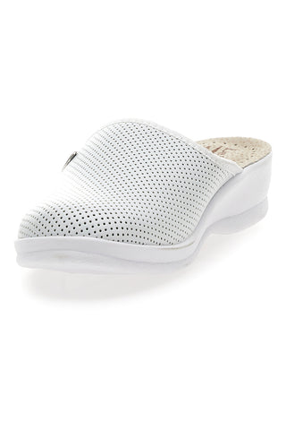 Professionelle weiße Hausschuhe, hergestellt in Italien, Le Soft 824100