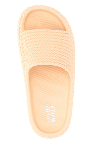 Rosa Hausschuhe mit dicker Sohle Coveri World 2335