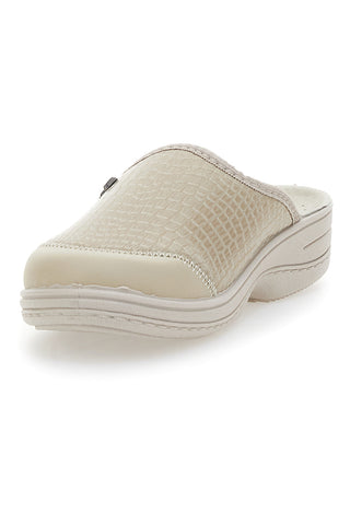 Beige Arbeitspantoffeln Made in Italy Bio Up 1553