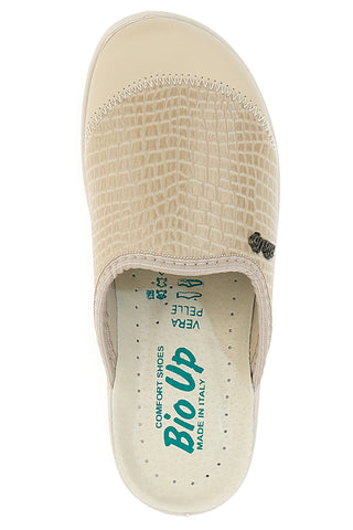 Beige Arbeitspantoffeln Made in Italy Bio Up 1553