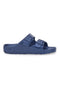 Blaue Hausschuhe mit Doppelschnalle 2T2L 726