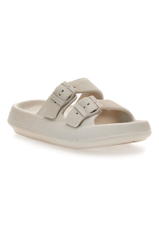 Ciabatte Slide Off White Con Fibbie 2t2l 02