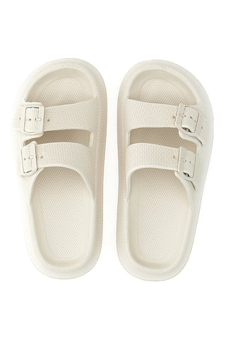 Ciabatte Slide Off White Con Fibbie 2t2l 02