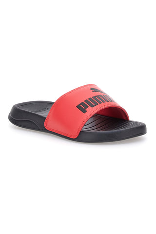 Ciabatte nere con banda rossa Puma Popcat 20 jr