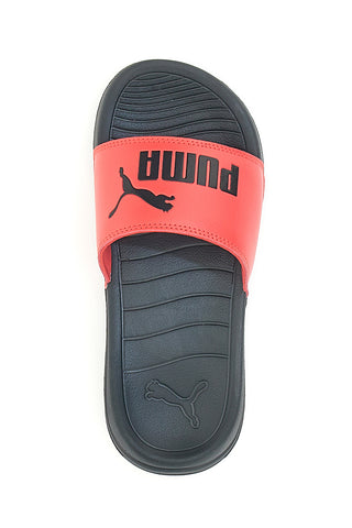 Ciabatte nere con banda rossa Puma Popcat 20 jr