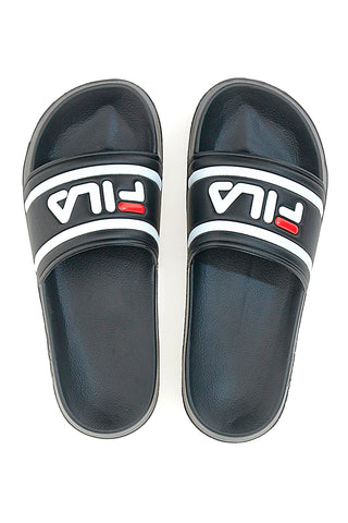 Fila Morro Bay Slipper Schwarze Pool-Hausschuhe