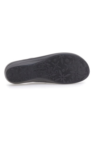 Blaue Stoffpantoffeln Made in Italy Fly Flot 5168