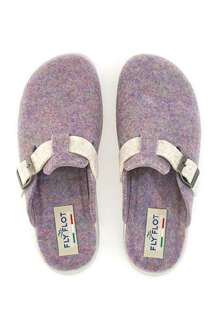 Fly Flot 5168 Lila Stoffpantoffeln, hergestellt in Italien
