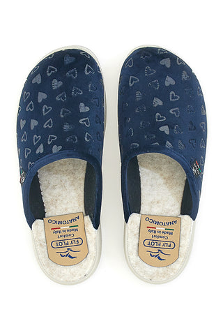Hausschuhe Blau mit Stretch-Obermaterial FLY FLOT 5123