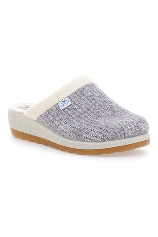 Fly Flot 4469 Graue Stoffpantoffeln, hergestellt in Italien