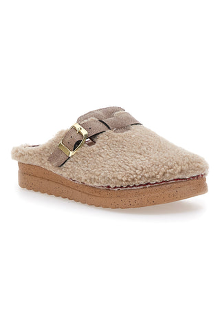 Beige Hausschuhe mit Riemen Plocadi 1913