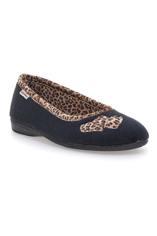 Pantofole Nere Animalier Superga 41598