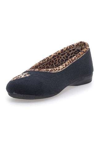 Pantofole Nere Animalier Superga 41598