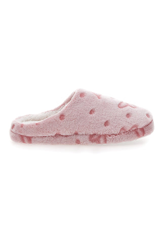Rosa Hausschuhe mit Herzen SUPERGA 22389