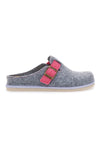Graue Hausschuhe mit Schnalle und herausnehmbarer Innensohle INBLU 38 cs