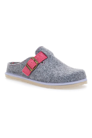 Pantofole Grigie con fibbia e sottopiede estraibile INBLU 38 cs