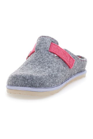Graue Hausschuhe mit Schnalle und herausnehmbarer Innensohle INBLU 38 cs