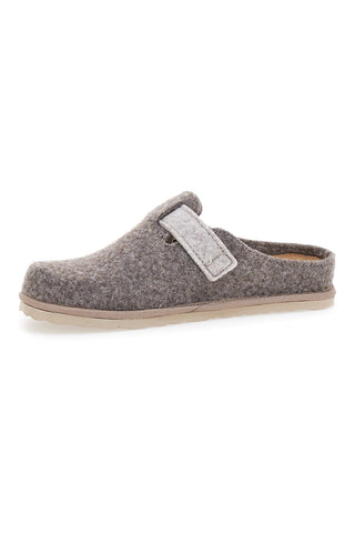 Pantofole Tortora con fibbia e sottopiede estraibile INBLU 38 cs
