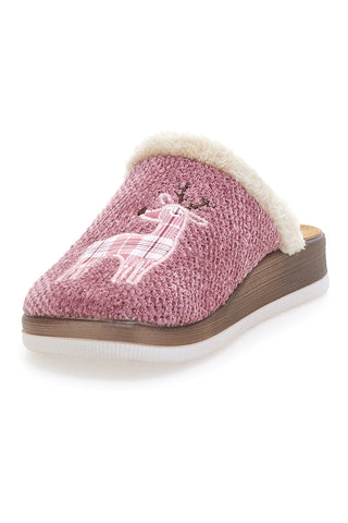Isotoner Chaussons pantoufles Ballerines fille sherpa, semelle antidérapante, 33/34 EU, blush