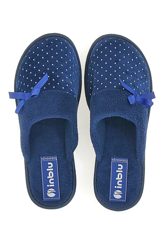 Blaue weiche Hausschuhe INBLU 72 LB