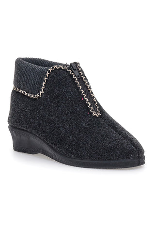 Davema 588 Anthrazit Hausschuhe