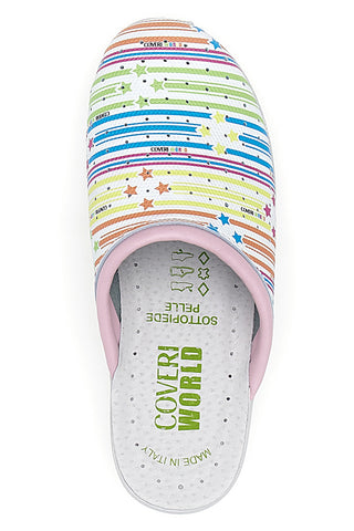 Bunt bedruckte Hausschuhe Coveri World 24903
