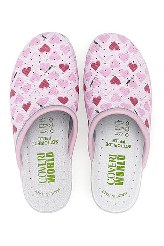 Coveri World Hausschuhe mit Herzmuster 24906