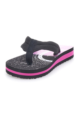 Australian AU24W408 Flip-Flops mit Grafikdruck in Schwarz und Fuchsia für Damen