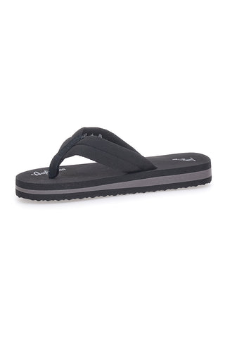 Schwarze Pantoffeln mit Stoffriemen Australian AU24W409