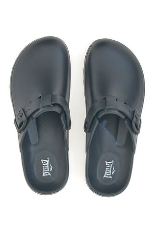 Schwarze Gummiclogs mit Schnalle Everlast EV085