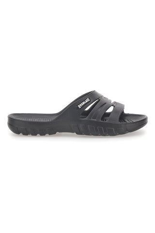 Schwarze Monocoque-Slipper mit EVERLAST 2T2L 1851-Logo