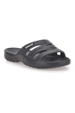 Schwarze Monocoque-Slipper mit EVERLAST 2T2L 1851-Logo