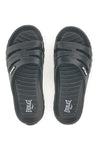 Schwarze Monocoque-Slipper mit EVERLAST 2T2L 1851-Logo