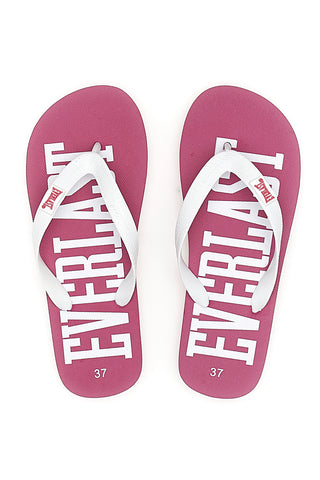 Fuchsia Flip-Flops mit kontrastierendem Logo Everlast EV09