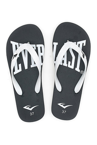 Schwarze Zehentrenner mit kontrastierendem Everlast EV011 Logo