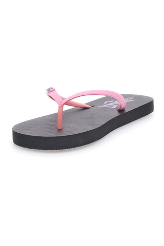 Infradito nere con fascette rosa e logo EVERLAST EV061