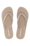 Superga – S24S728 – Flip-Flops mit Schmuckstein-Riemen in Puderrosa