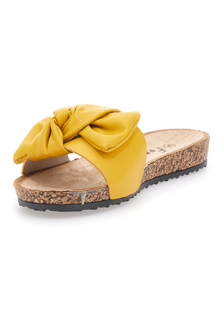 Gelbe Pantoffeln Knoten Anatomische Fußsohle Fun Beach 14191