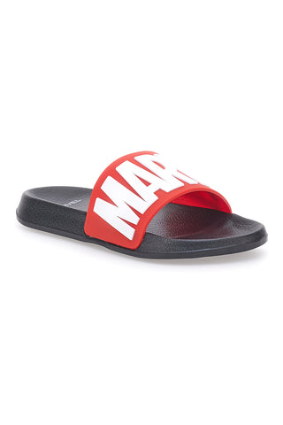 Schwarze Hausschuhe mit rotem Band Marvel Avengers Logo R1010238S