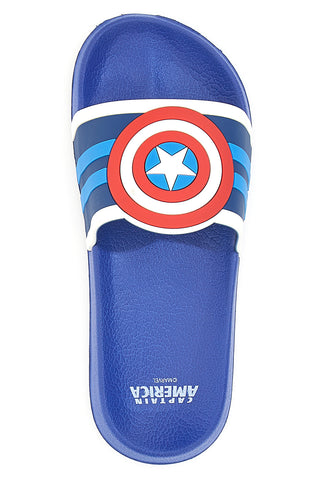 Ciabatte blu con logo Captain America Avengers R1010239S