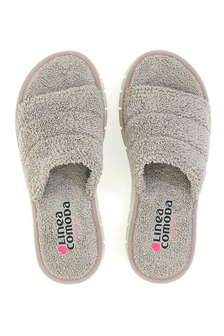 Ciabatte Grigie Made in Italy con Soletta autoadattante anti-shock Linea Comoda 7990