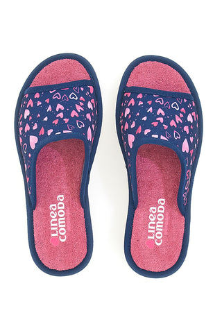 Ciabatte Blu e Rosa Made in Italy Linea Comoda 6974