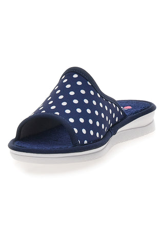 Ciabatte Taupe e a Pois Bianchi Made in Italy LINEA COMODA 5179