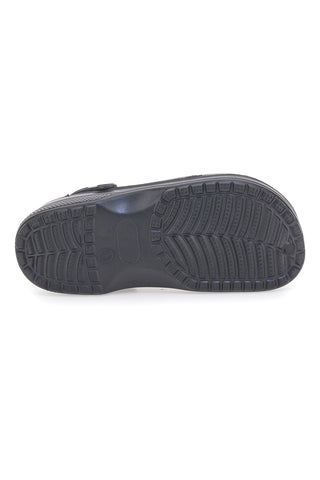 COVERI WORLD DCW42AL Schwarze perforierte Clogs mit Riemen