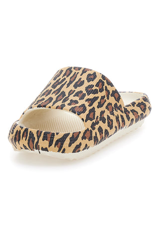 Ciabatte animalier leopardate suola comfort COVERI 24311