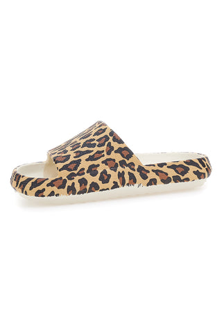 Ciabatte animalier leopardate suola comfort COVERI 24311