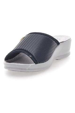 Marineblaue Slipper mit anatomischem Fußbett Best Medical 24