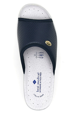 Marineblaue Slipper mit anatomischem Fußbett Best Medical 24